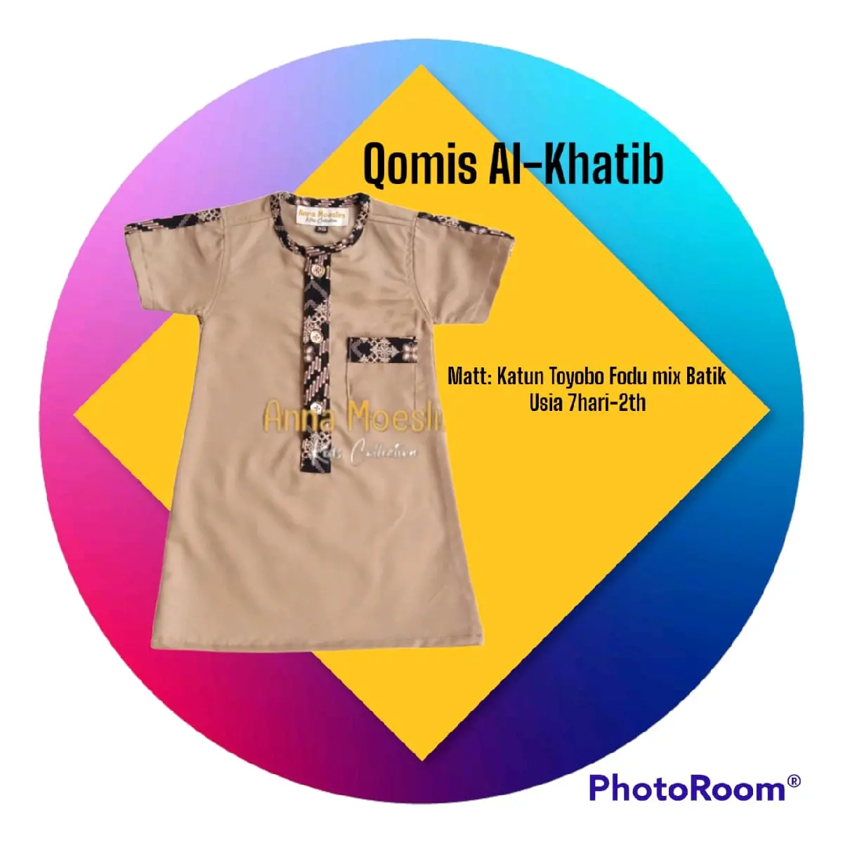 Qomis bayi//jubah aqiqah bayi//jubah anak laki-laki Newborn -2th Katun toyobo