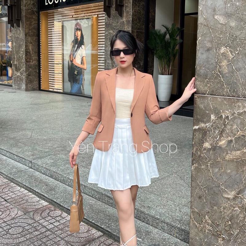 ÁO VEST CÔNG SƠ CAO CÂP TAY LỠ Nữ Top