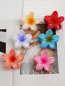 Flower Claw Clip, Cute Lovely Flower Design Hair Claws for Women & Girls, Back To School Summer Outfits 2024 Minimalist Non-slip Claw Clips, Sweet Headwear, Summer Trendy Kawaii Hair Accessories