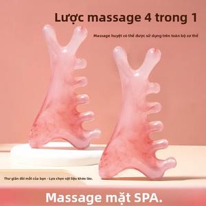 Lược Mát Xa Cá Lốc Lốc, Chức Năng 4 Trong 1, Lược Mát Xa Da Đầu, Lược Trị Liệu, Dụng Cụ Cạo Rãnh Đa Chức Năng, Lược Mát Xa Đầu, Dụng Cụ Ma Thuật