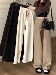 Seluar Bertali Pinggang Tinggi, Fesyen Wanita, Y-58 Pants
