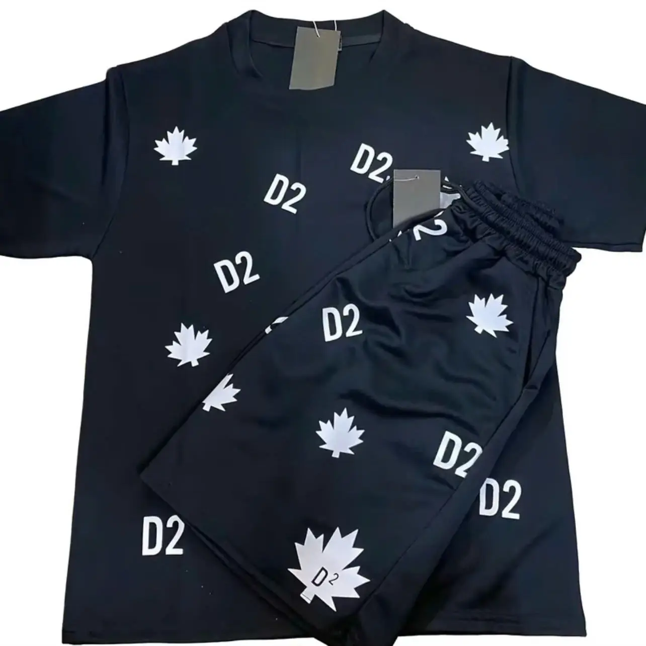 áo thun dsqq kèm quần Đùi in chữ d2 siêu chất đủ 4 size hottrend giới trẻ unisex nam nữ menswear
