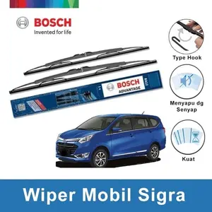 Bosch Sepasang Wiper Kaca Depan Sigra Advantage Size 22 dan 17 Inci