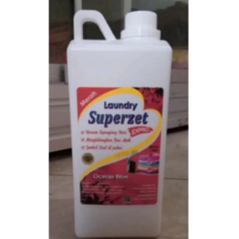 SUPERZET ~ parfum pewangi laundry wangi 1 liter kemasan drigen Biru 3