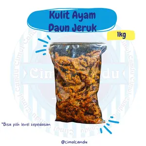 KULIT AYAM CRISPY daun jeruk pedas 1kg