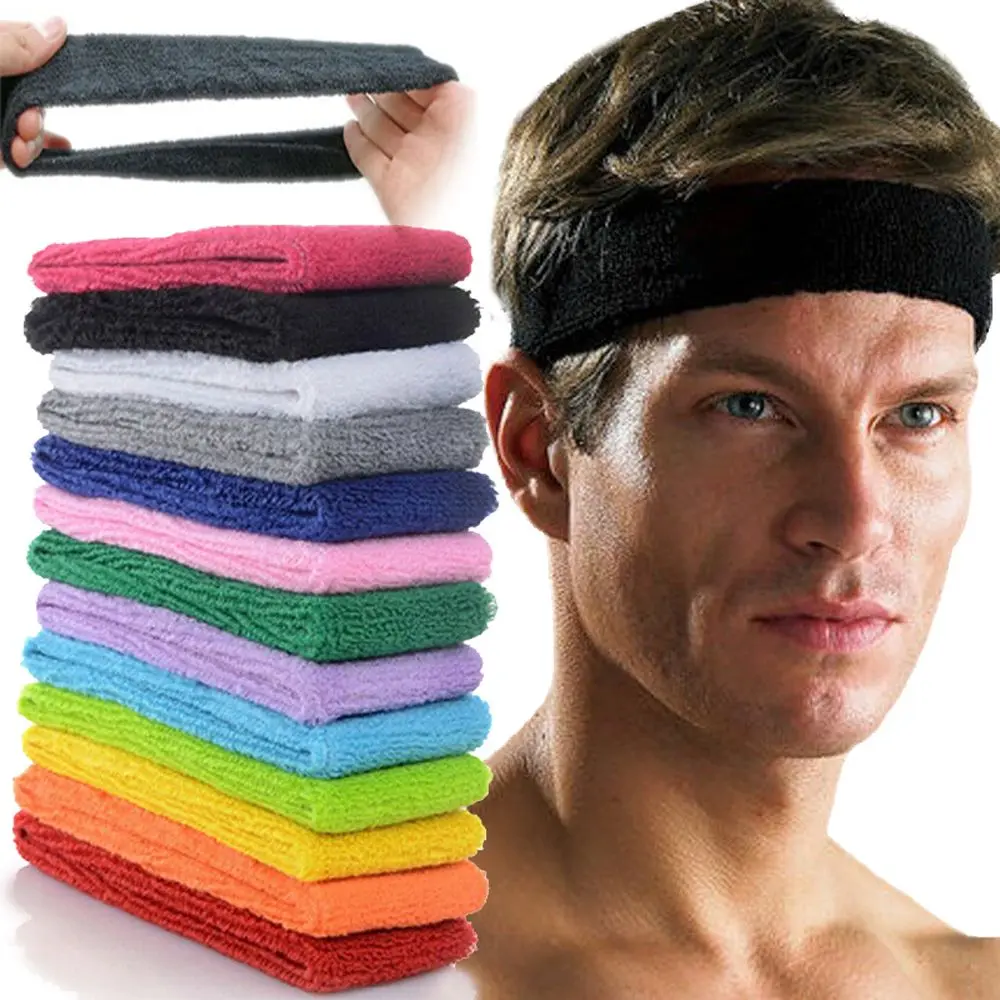 Băng Đô Bông Thể Thao, Phụ Kiện Thoải Mái, Thích Hợp Tập Gym Thể Dục, Bóng Rổ, Yoga, Co Giãn, Băng Đô Thấm Mồ Hôi, Băng Đô, 1 Chiếc