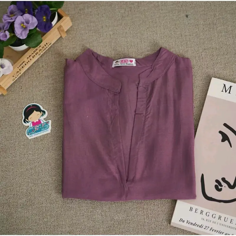 DARCY VNECK OVERSIZE SHIRT BAHAN KATUN RAYON DIAMOND 5