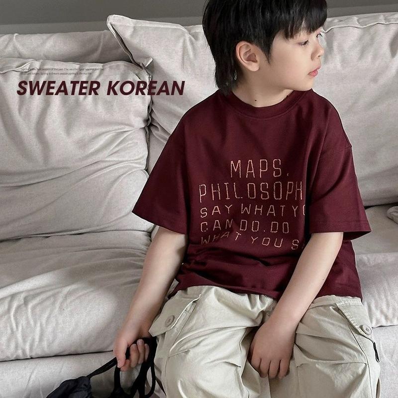 Áo Thun Trẻ Em, Thời Trang, Phong Cách Thường Ngày Làm Bằng 100% Cotton, Áo Thun Ngắn Tay 5