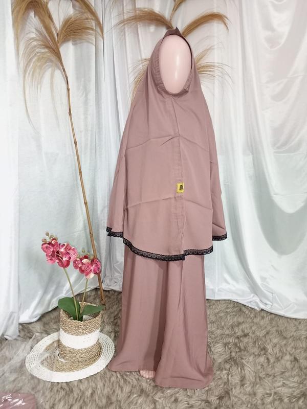 GAMIS SET ANAK PEREMPUAN/GAMIS ANAK/BUSANA MUSLIM ANAK 3