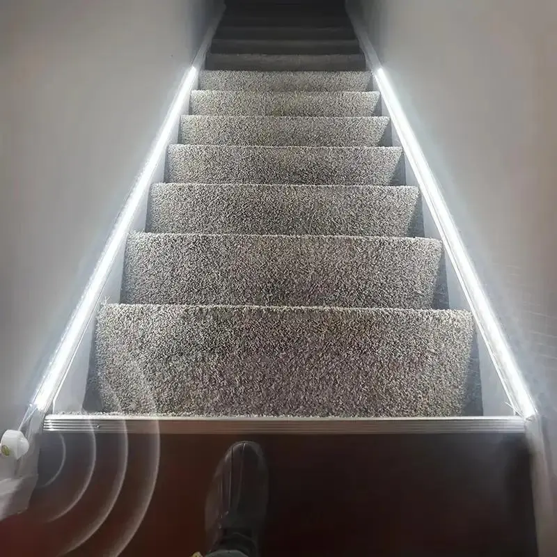 USB Powered Motion-Sensor LED Strip Light, Automatic Switch Light, Decorative LED Light for Stair Wardrobe Closet Kitchen Bedroom Hallway