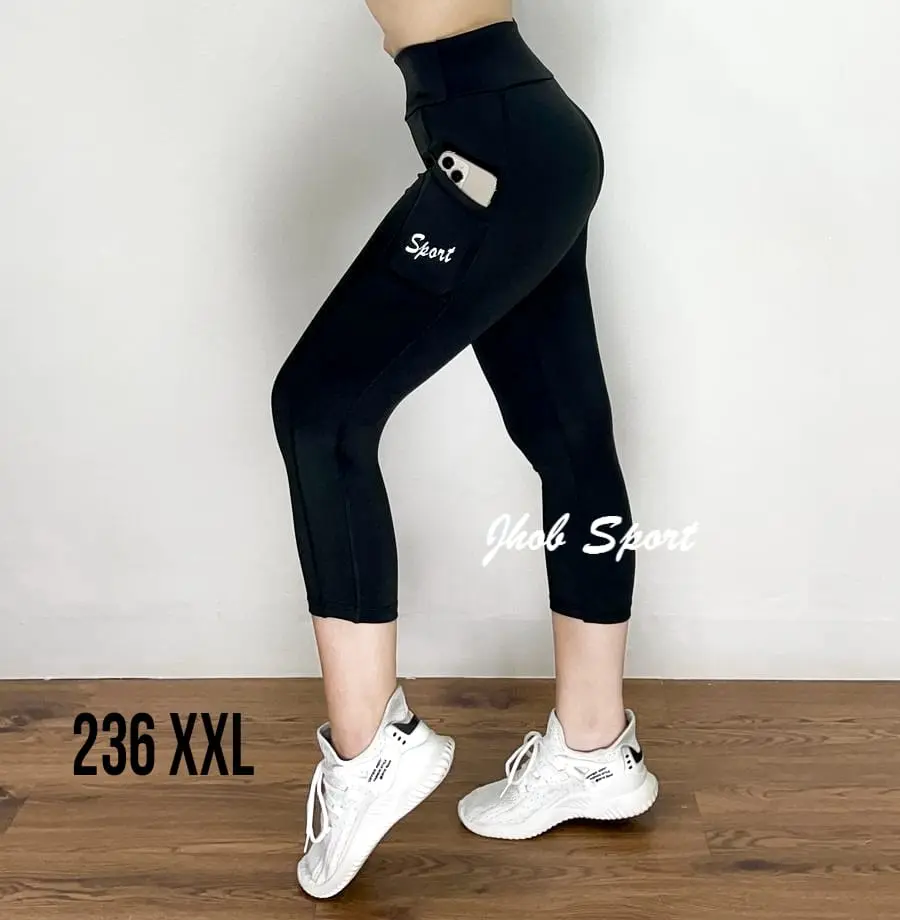 Legging Pendek Jumbo/Celana Legging Olahraga Wanita/Legging Senam Murah/Bawahan Olahraga Jumbo Outdoor