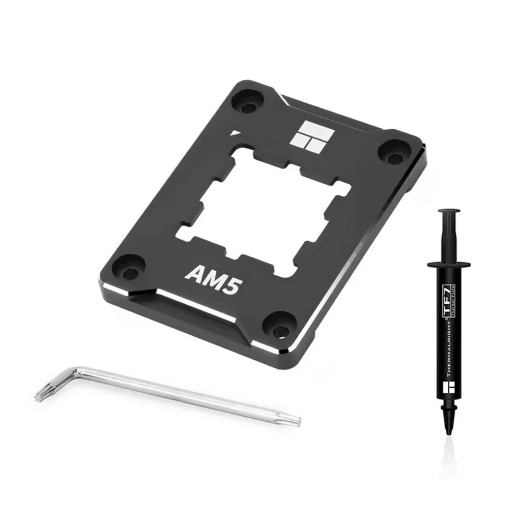 hiw6 Aluminum Alloy CPU Bending Correction Fixing Buckles for Thermalrights ASF AM5 CPU Fixed Backplanes