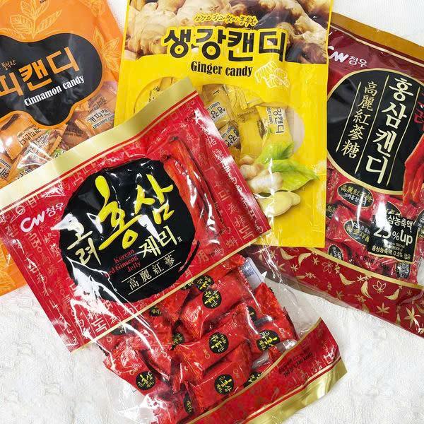 Kẹo Sâm Cứng, Kẹo Sâm Dẻo, Kẹo Quế Hàn Quốc (202g-350g)