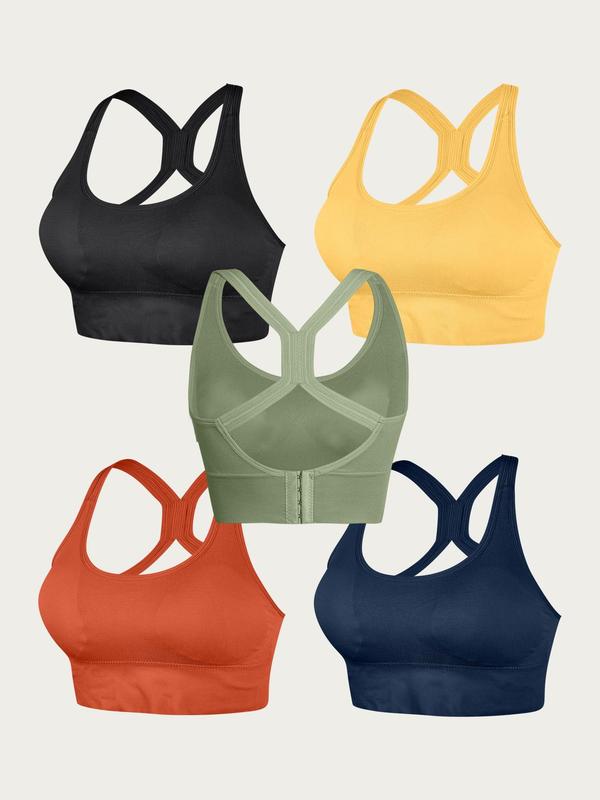 Women's Solid Wireless Bralette, Breathable Comfortable Backless Bra, Ladies Sportswear for Indoor Outdoor Wear, Women's Lingerie for Daily Wear 4