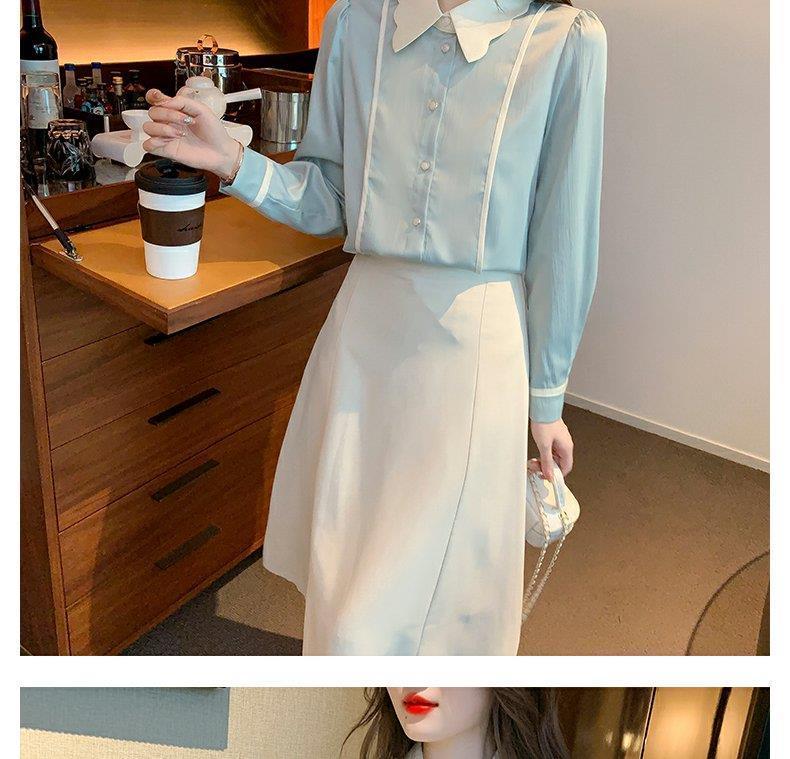 Product Introduction of Áo Voan, Dài Tay, Phong Cách Mùa Thu, Quần Áo Mùa Thu Nữ Chuyên Nghiệp, Hàng Mới Về 2024, Thời Trang Và Sành Điệu, Áo Sơ Mi Nữ Women Top Shirt 11