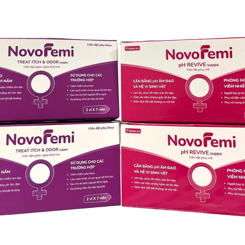 NOVOFEMI viên đặt giảm viêm ngứa, nấm 2 vỉ x 7 viên Novopharma - TikTok ...