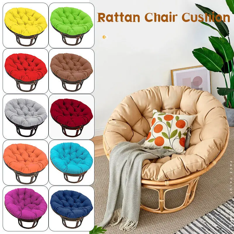 1x Outdoor Seat Cushion Chair Pads Round Waterproof Chair Pads For Hammock Garden