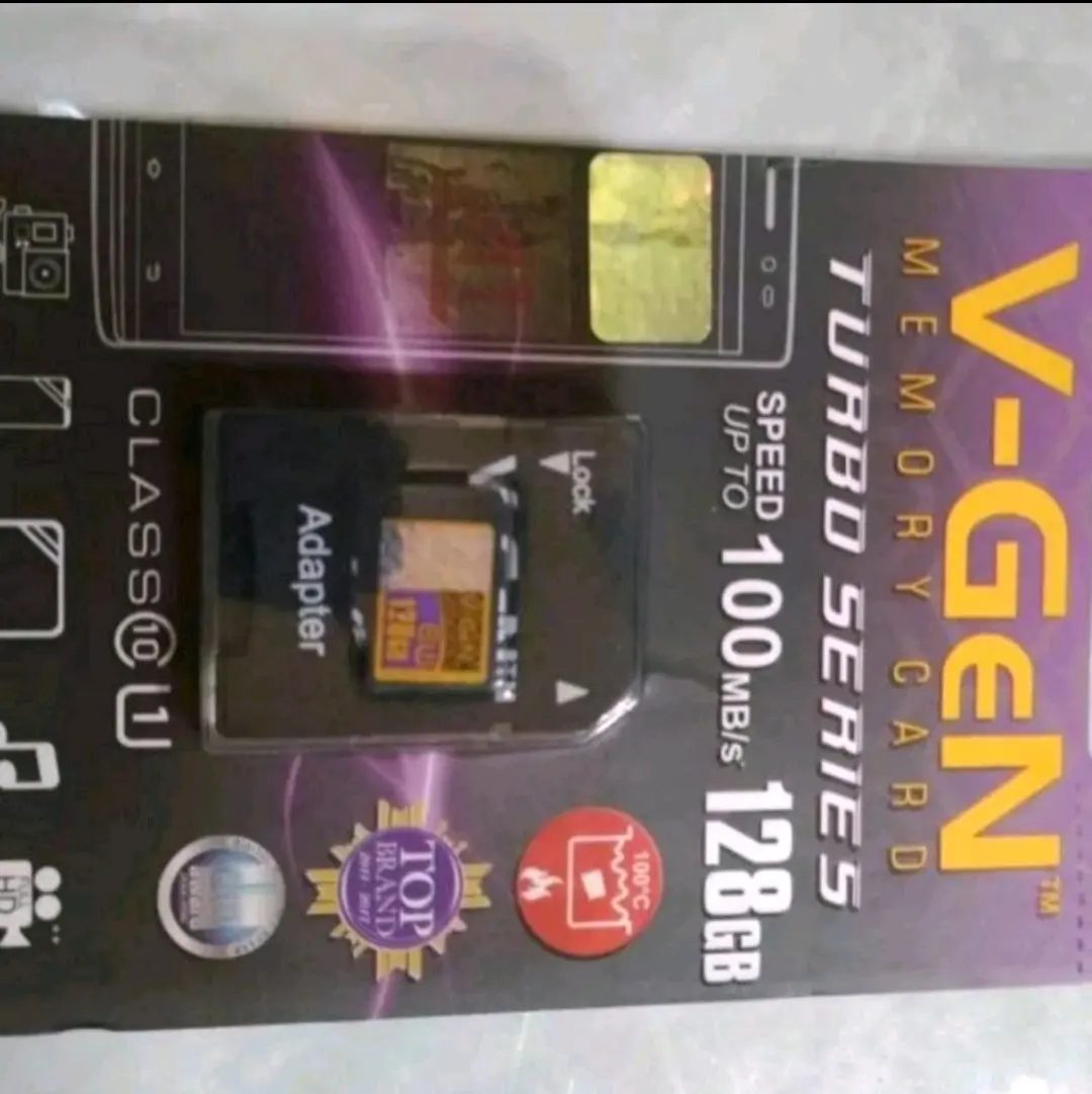 MEMORY CARD VGeN Original 100% Dengan Adaptor Atau Memory saja Class 10 Turbo otg storage Penyimpanan Elektronik