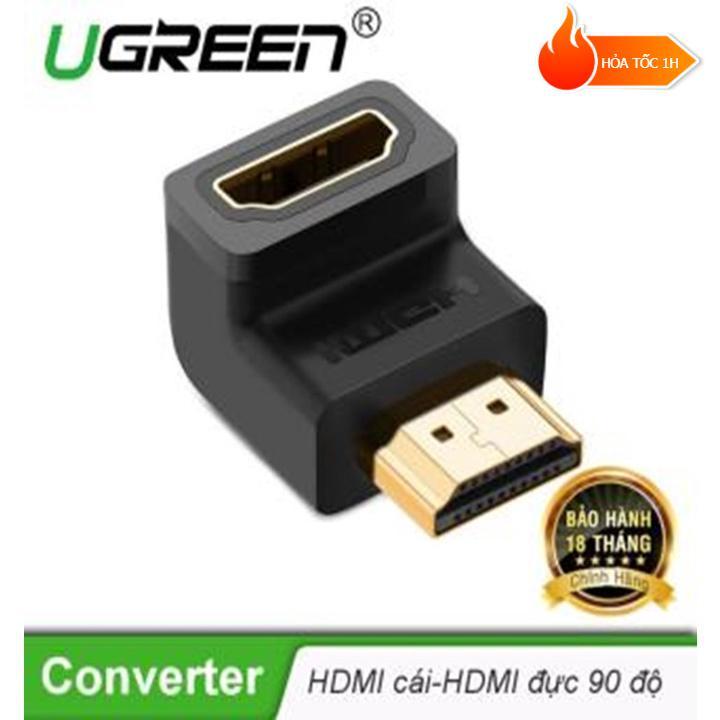  Đầu nối HDMI góc 90 độ Chính Hãng UGREEN 20109 Cao cấp HD112 Phụ Kiện 