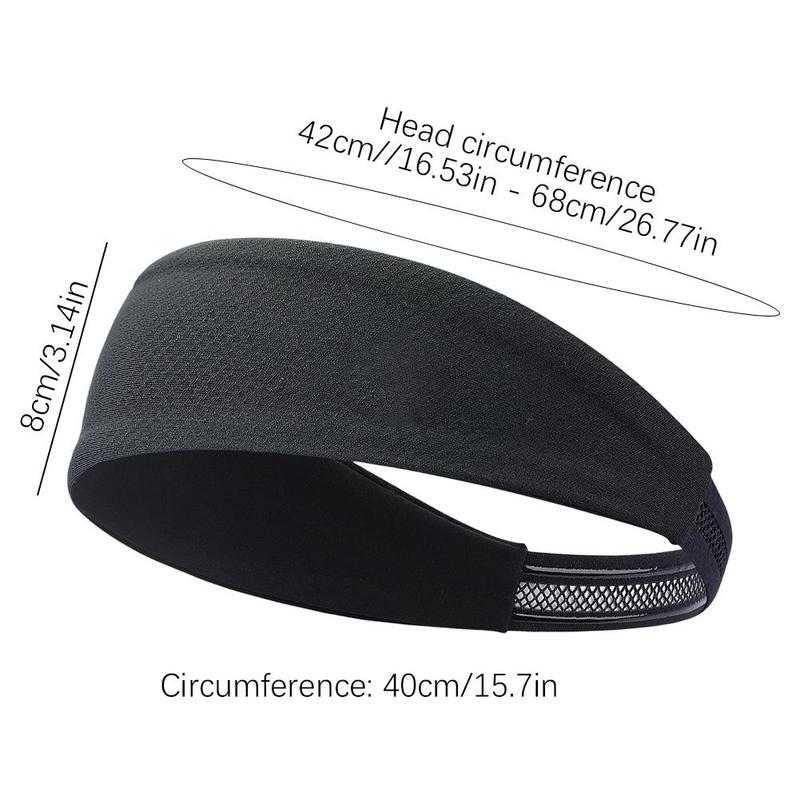 1pCS Sweatband for Men Women Elastic Sport Hairbands Head Band Yoga Headbands Headwear Headwrap Sport Workout Hair Accessor J3Y8 1