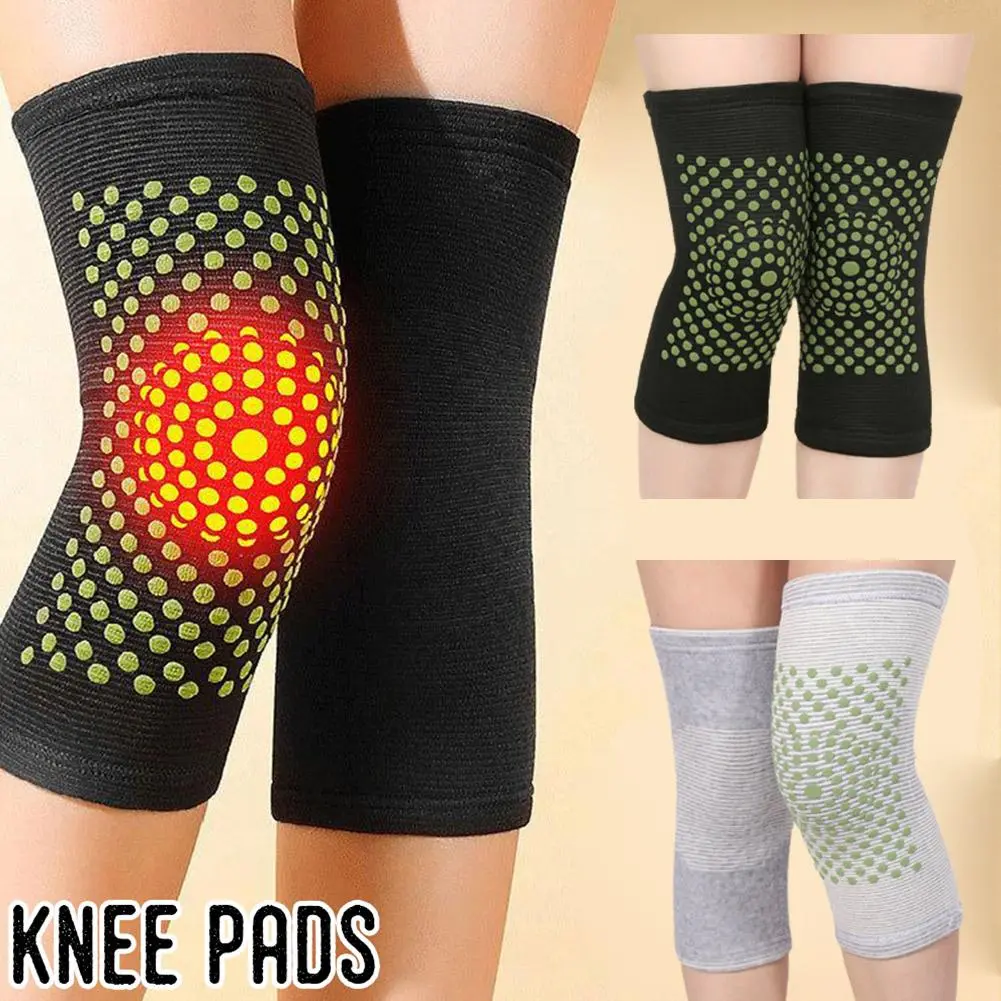 Đệm đầu gối tự sưởi ấm, bộ 2 miếng, nẹp đầu gối, ấm áp và thoáng khí, miếng làm ấm chân, với Ngải Cứu, K3U4