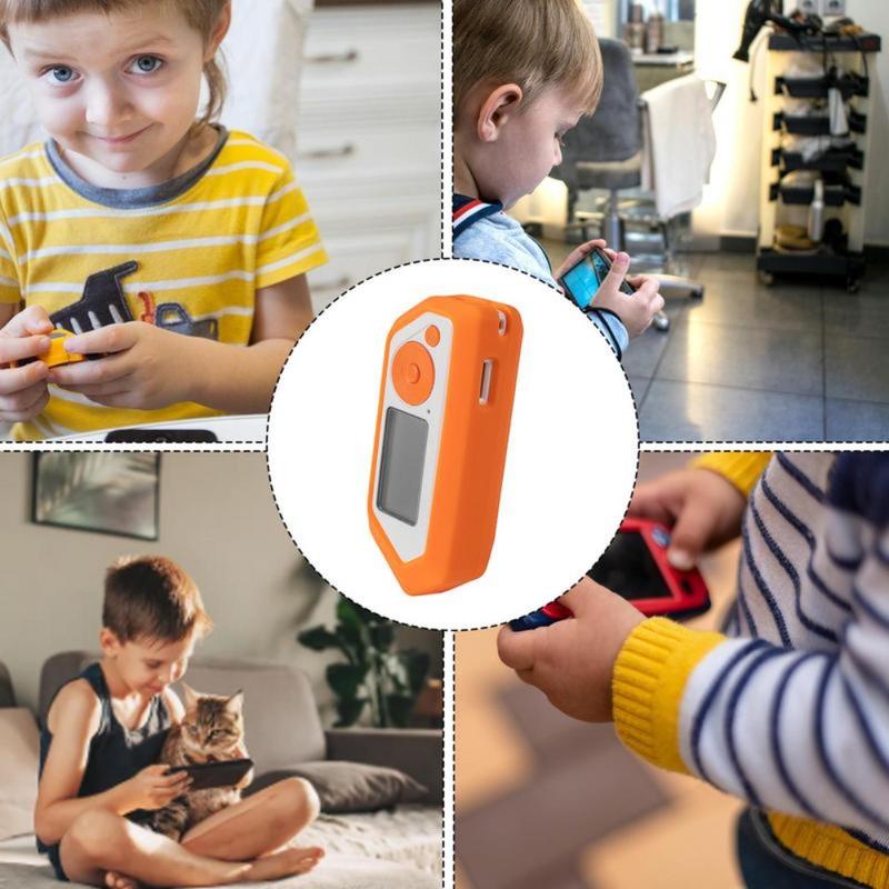 andabc Mới Silicone Ốp bảo vệ cho Flipper Zero Dụng cụ đa năng Trắng/Cam Vỏ bảo vệ tay cầm chơi game Phụ tùng Phụ kiện trò chơi for Cho Flipper Zero Trẻ em
