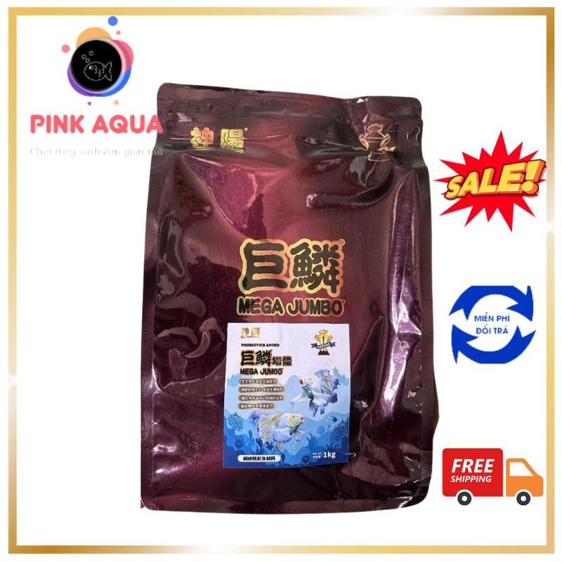 Cám Mega Jumbo cho chép sư tử hạt nổi bì 1kg