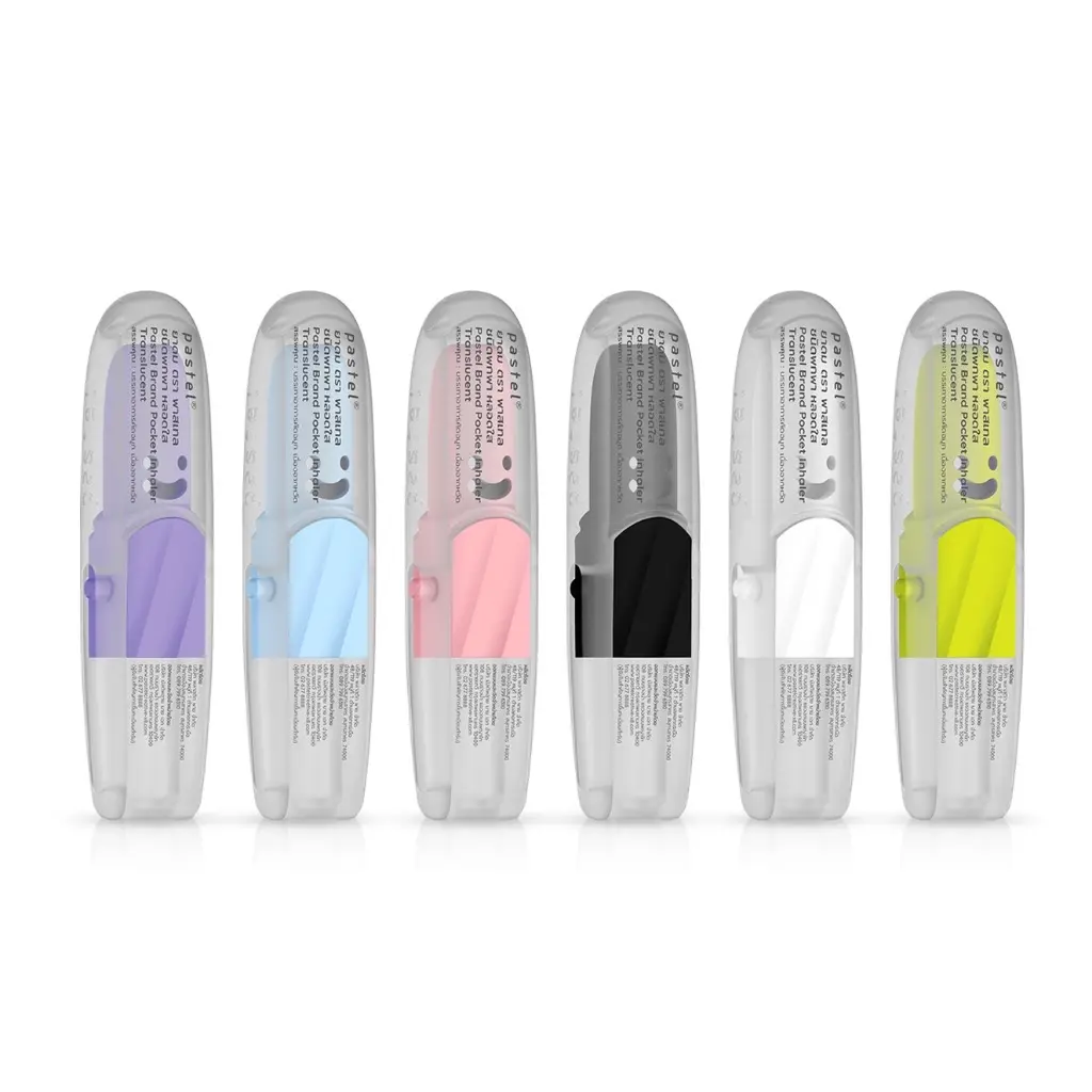 Ống hít mũi Pastel trong suốt thơm đậm the mát Không Kèm Dây