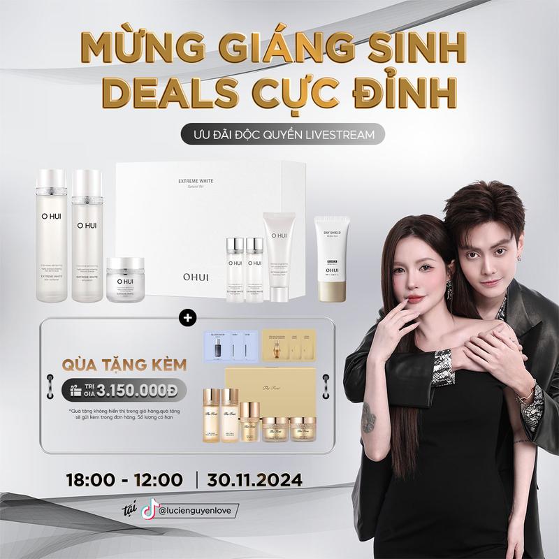  Bộ kem dưỡng da 7 món OHUI Extreme White Cream 7pcs Set 420ml 