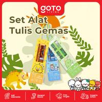 Gambar (Promo Terbatas) Goto [COD] Weisen Set Paket Alat Tulis Penghapus Serutan Pensil Penggaris - YELLOW dari Goto Living Kota Tangerang 1 Tokopedia