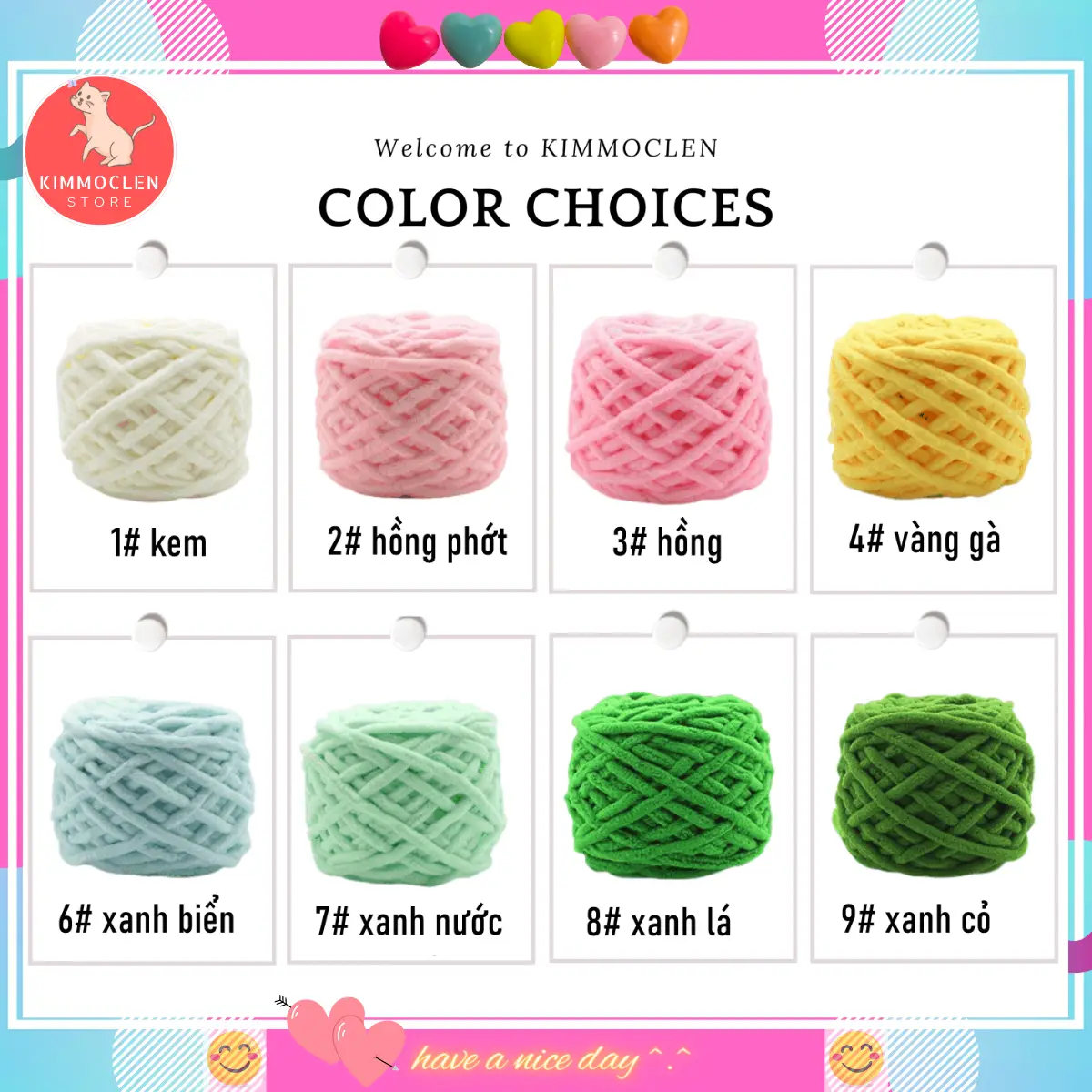 Len Nhung Đũa 100gr, Len Đan Móc Khăn Thú Bông Túi Xách ( Mã 01 - 58 ) sợi