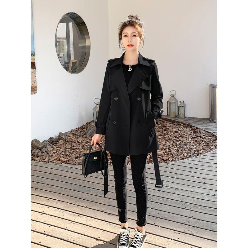Áo khoác ngoài Nhỏ nhắn Phong Cách Hepburn, Màu Kaki, Dành Cho Nữ, Bộ Sưu Tập Xuân Thu 2024, Phong Cách Hàn Quốc, Thanh Lịch, Áo Khoác Thời Trang Cao Cấp 4
