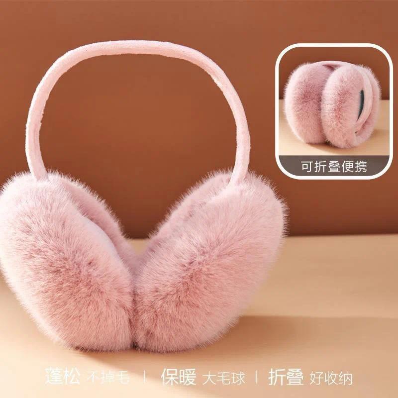 Product Introduction of Bịt Tai, Thời Trang, Mùa Thu Đông, Dành Cho Phụ Nữ Và Nam Giới, Ấm Áp Và Dễ Thương, Nhồi Bông, Màu Trơn Bảo Vệ Lạnh, Có Thể Gập Lại, Bịt Tai, Che Tai 16