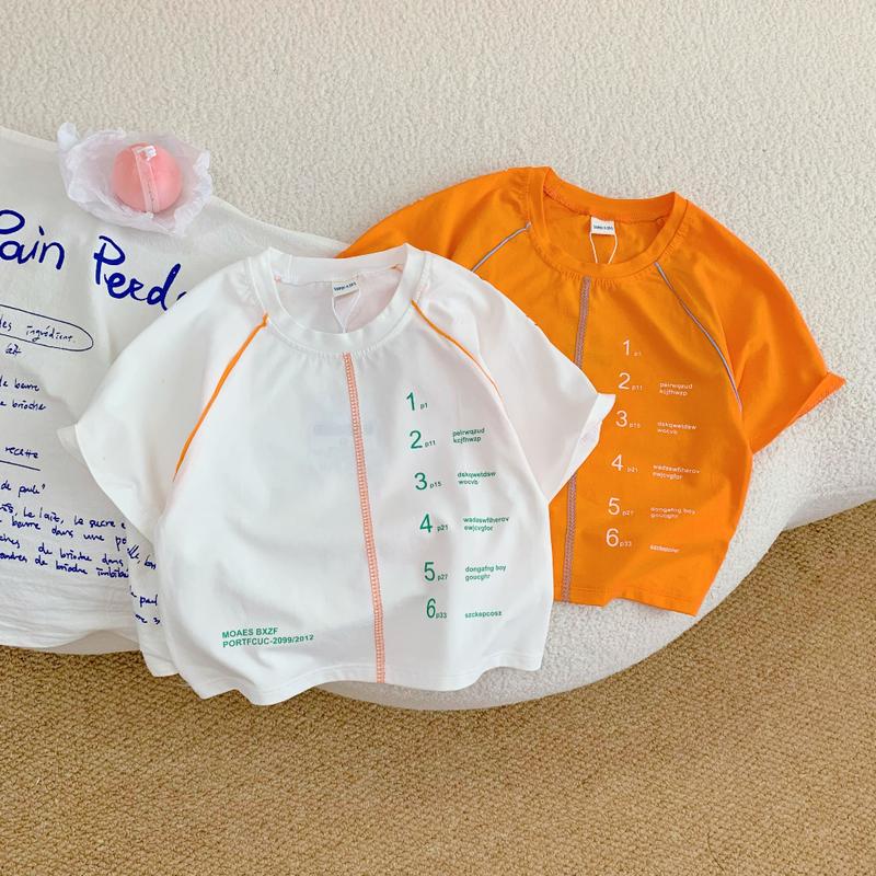  Áo Cộc Tay Cho Bé Trai In Hình Số Đếm Áo Phông Hè Chất Cotton Thoáng Mát Cho Bé Từ 6-27kg MOOBABY SHOP 