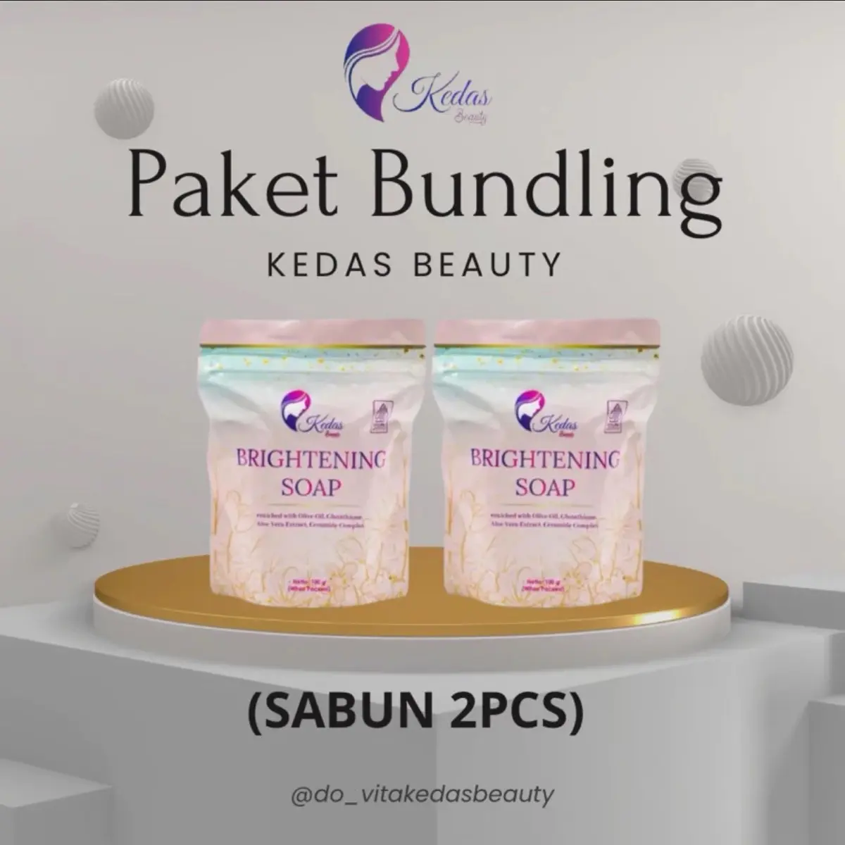 2PCS SABUN KEDAS BEAUTY