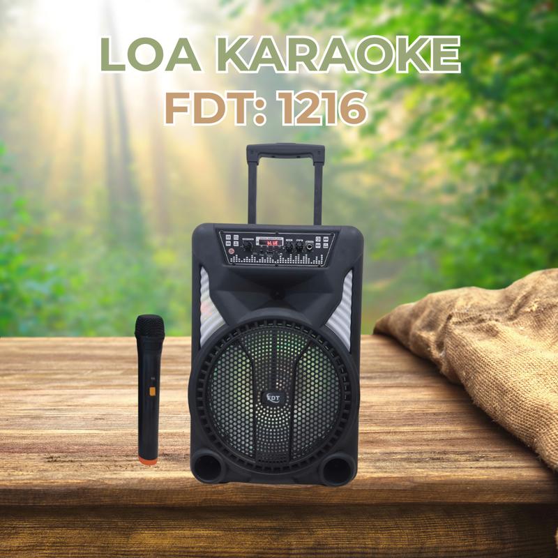 Loa karaoke bass 30 1216 hát hay, tặng kèm micro hát karaoke Củ Loa Nghe Nhạc Kem