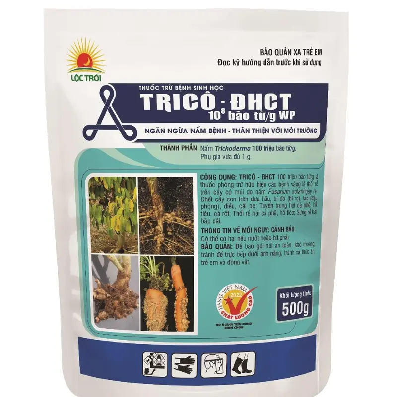 Trichoderma ĐHCT Lộc Trời gói 500g Phân bón vi sinh 0