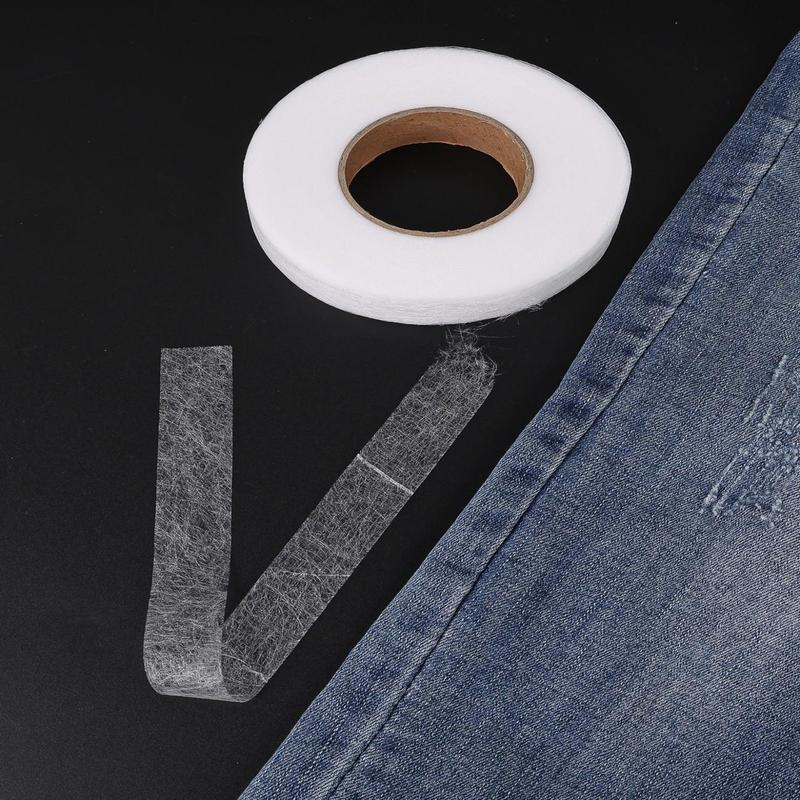 1 Roll Sticky Fabric Tape, DIY Decorative Double-sided Tape, Hem Tape, Adhesive Cloth Tape, Home Essentials 1