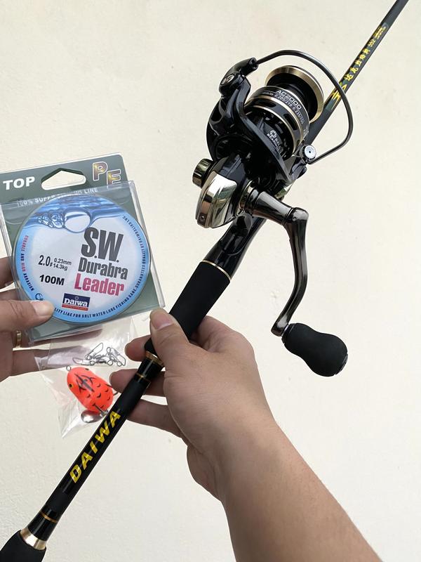 Combo Cần Daiwa Nội Địa Máy AC 2000 kèm 40-60m dù SW