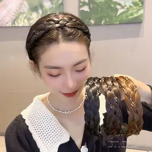 bando rambut kepang versi baru new elegant korean style (BAND1021)