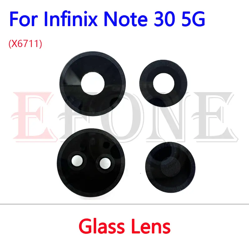 Nắp Ống Kính Kính Máy Ảnh Sau, Dành Cho Infinix Note 30 5G X6711, Có Miếng Dán Dính, Các Bộ Phận Thay Thế