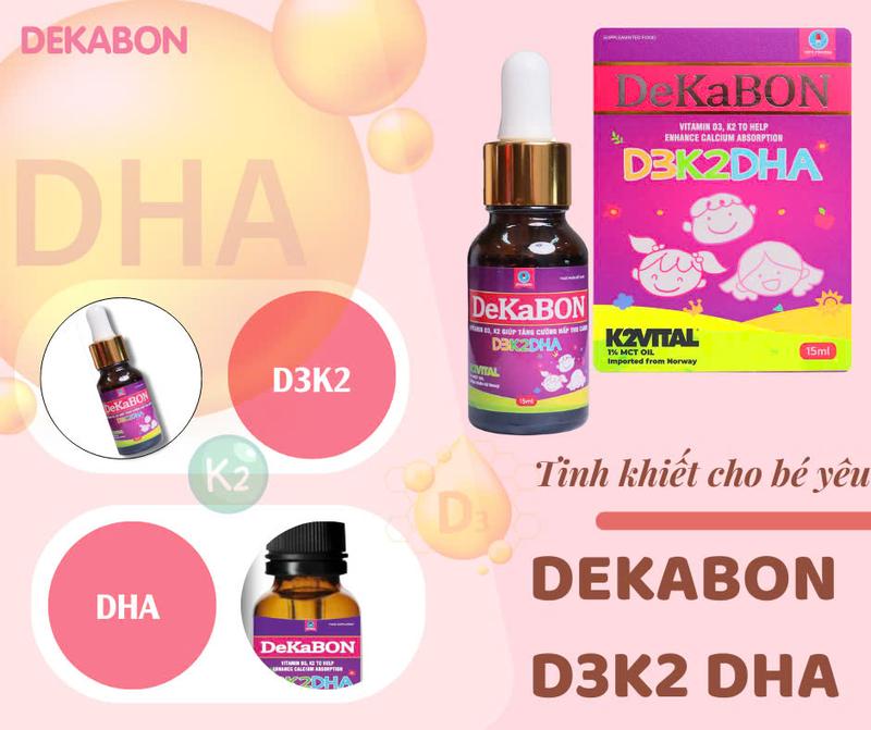 D3K2DHA DEKABON Cho Bé Hấp Thu Canxi Phát Triển Chiều Cao 8