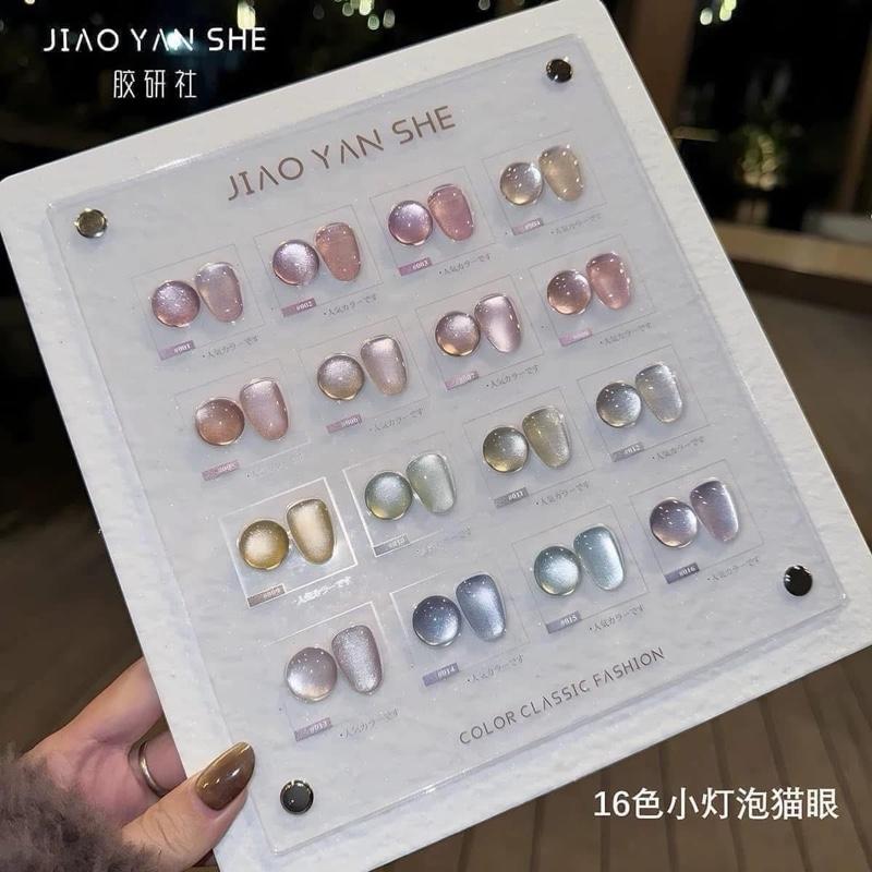 Set Sơn Gel Mắt Mèo Ánh Trăng Cực Quang JIAO YAN SHE 16 Màu Cao Cấp - Dành cho Nữ - Women