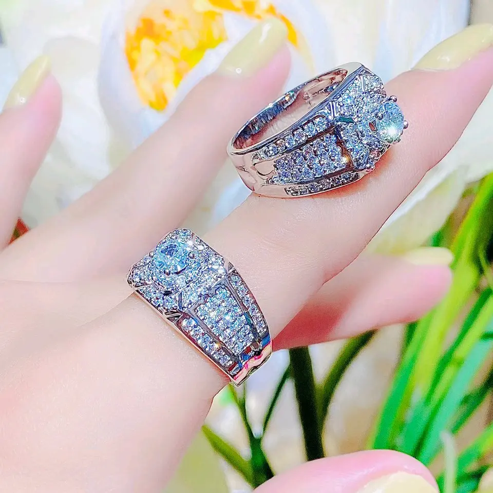 Nhẫn đính đá cao cấp N457 cho nam giới