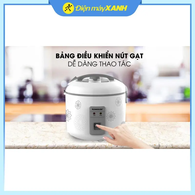Nồi cơm nắp gài Sunhouse 1.8 lít SHD8603 Cooker 2
