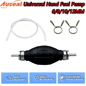 Auzeal Bensin Pompa Manual Kit 6/8/10/12mm Pompa Minyak Bensin Darurat Mobil Pompa Bensin Portable Bahan Logam dan Karet Pompa