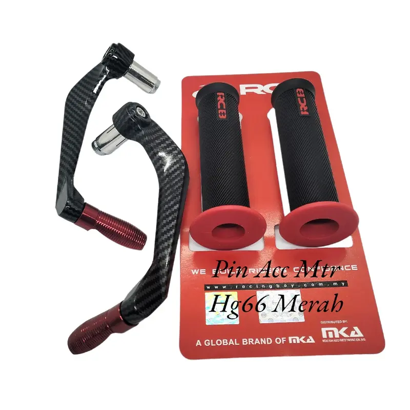 PAKET VARIASI MOTOR PROGUARD KARBON SABIT PLUS + HANGRIP RCB HG55/HG66 HITAM 6