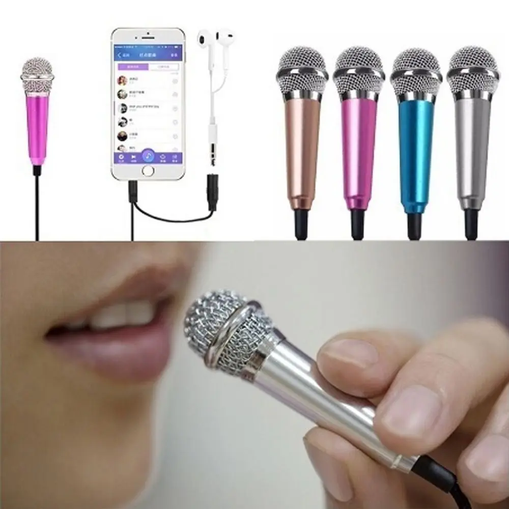 Bộ Ghi Âm Âm Thanh Micro, Mới, Có Dây 3,5Mm, Micro Mini, Thích Hợp Cho Karaoke, Tương Thích Với Máy Tính Và Điện Thoại Thông Minh Android