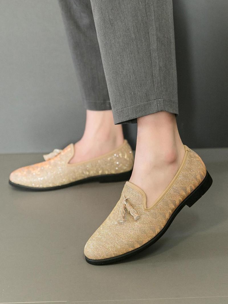 Product Introduction of Men's Slip-on Loafers, Lightweight Comfortable Loafers for Party, Daily Clothing Decor for Men, Footwear 9