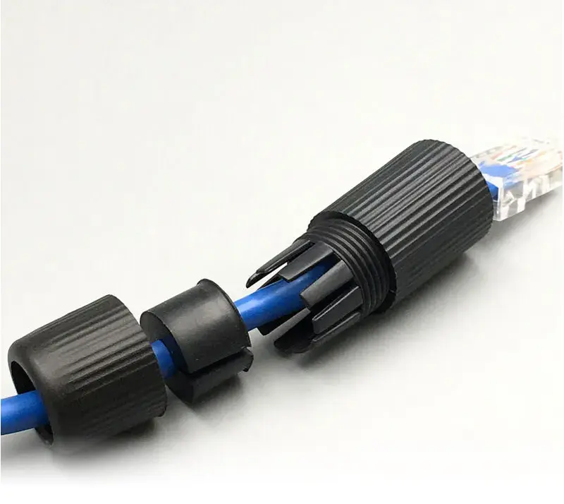 Combo 10 bộ nối dây mạng ngoài trời chống nước, tốc độ 1G, nối được dây POE 4